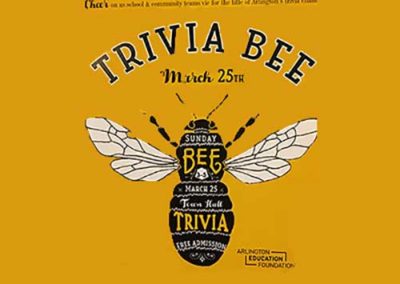 Trivia Bee Image on yellow background